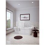 Zitta Merit freestanding tub white 60 x 33 1/2 x 25 chrome