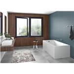 Zitta Avencia III wall skirt bath 59 ?'' x 30'' x 20'' left hand Contour system