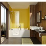 Zitta Duett 60 Acrylic left alcove kit with shower door