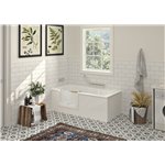 Zitta Duett 63 Acrylic left corner kit with bath door