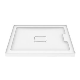 Zitta Shower tray column right flange 48x36 white