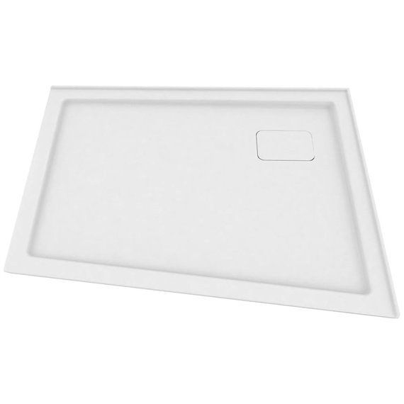 Zitta Shower tray angle right flange 42x54x36 white