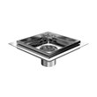 Zitta 4'' x 4'' square Flange Edge SS channel with menbrane