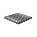 Zitta C1 square Stainless steel grate 8' x 8''