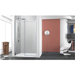 Zitta Bellini 48 chrome straight shower door