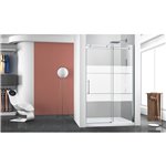 Zitta Bellini 48" chrome FROST patern LEFT shower