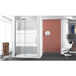 Zitta Bellini 60" chrome FROST patern RIGHT shower