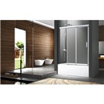 Zitta Caldara 60" BATH TUB chrome clear straight door