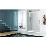 Zitta Piazza 54 chrome clear straight shower door