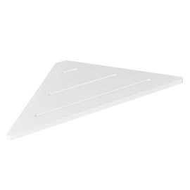 Slik Corner shelf matte white 15 1/2'' x 15 1/2'' x 1 1/4''