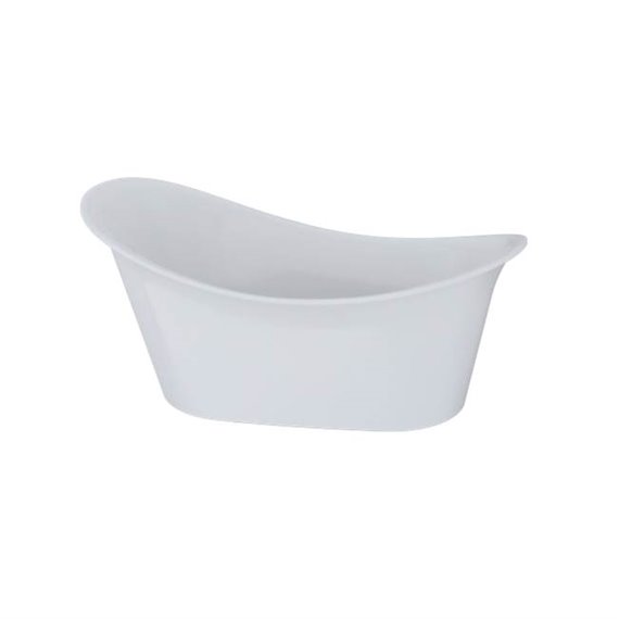 Slik Evora white tub 72½ x 37 9/16 x 33½ chrome OVF