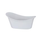 Slik Evora white tub 72½ x 37 9/16 x 33½ chrome OVF