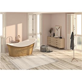 Slik Evora gold tub 72½ x 37 9/16 x 33½ gold OVF