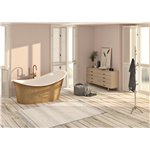 Slik Evora gold tub 72½ x 37 9/16 x 33½ gold OVF