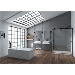 Slik Bath Kuadra slikcast matte white 63'' x 28 1/2''