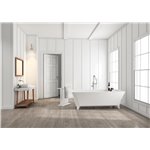 Slik Bath Vecchio slikcast matte white 67'' x 29 1/2''