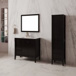 Virta 36 Inch Essence Floor Mount Single Sink Vanity with Left Hand Drawers