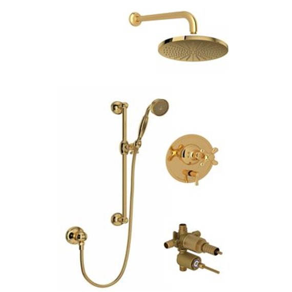 ROHL Verona 2-Way Shower Kit Pressure Balance with Showerhead and Slidebar