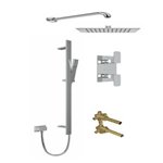 ROHL Quartile 2-Way Thermostatic Shower Kit with Slidebar and Showerhead