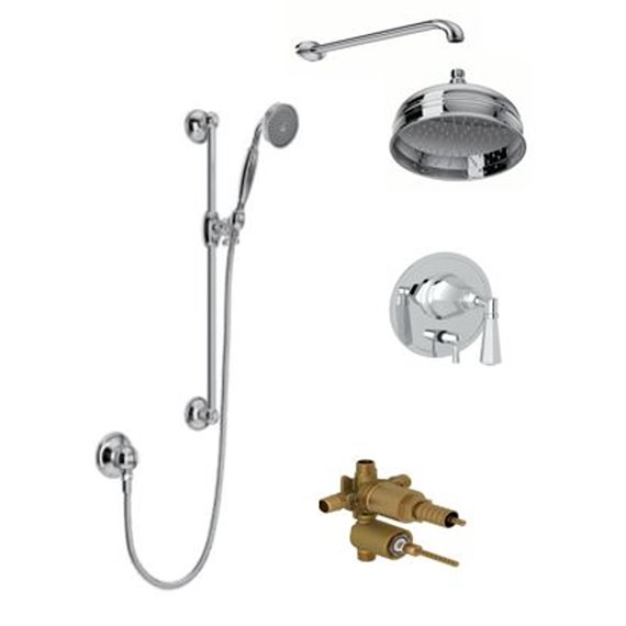 ROHL Palladian 2-Way Pressure Balance with Slidebar and Showerhead