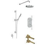 ROHL San Giovanni 2-Way Thermostatic Shower Kit with Slidebar Showerhead