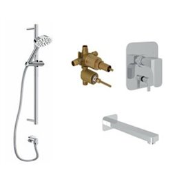 ROHL Quartile 2-Way Pressure Balance with Slidebar and Spout