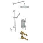 ROHL Campo 2-Way Thermostatic Shower Kit with Slidebar and Showerhead