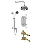 ROHL Acqui 2-Way Thermostatic Shower Kit with Slidebar and Showerhead