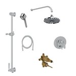 Perrin & Rowe Holborn 2-Way Pressure Balance with Slidebar and Showerhead