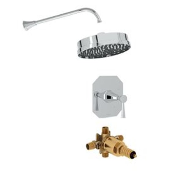 Perrin & Rowe Deco Pressure Balance with Showerhead