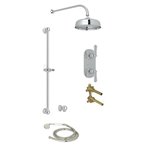 Perrin & Rowe Edwardian 2-Way Thermostatic Shower Kit with Slidebar and Showerhead