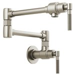 BRIZO LITZE 62843LF WALL MOUNT POT FILLER WITH KNURLED HANDLE