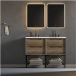 Virta Ashley Floor Mount 49" Double Sink Vanity with Metal Legs 