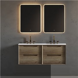 Virta Ashley 49 Inch Wall Hung Double Sink Vanity