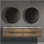 Virta Ashley Wall Hung 85" Double Sink Vanity