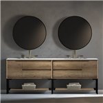 Virta Ashley Floor Mount 96" Double Sink Vanity with Metal Legs 