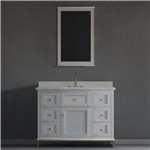 Virta Yasmine Floor Mount 42" Single Sink Vanity with Metal Legs