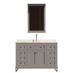 Virta Yasmine Floor Mount 48" Single Sink Vanity with Metal Legs