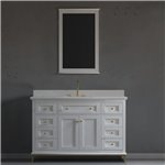 Virta Yasmine Floor Mount 48" Single Sink Vanity with Metal Legs