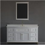 Virta Yasmine Floor Mount 60" Single Sink Vanity with Metal Legs