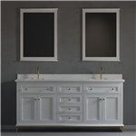 Virta Yasmine Floor Mount 72" Double Sink Vanity with Metal Legs