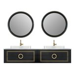 Virta Sarah Wall Hung 84" Double Sink Vanity