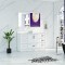 Virta 52 Inch Flow Floor Mount Single Sink Vanity - Without Countertop