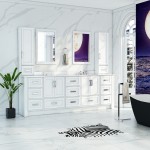 Virta 88 Inch Flow Floor Mount Double Sink Vanity - Without Countertop