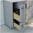 Virta Flow 8 Inch Floor Mount Vanity Drawers with Hairstyling Cupboard 