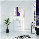 Virta Flow 24 Inch Floor Mount Single Sink Custom Vanity