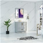 Virta Flow 30 Inch Floor Mount Single Sink Custom Vanity