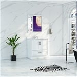 Virta Flow 30 Inch Floor Mount Single Sink Custom Vanity