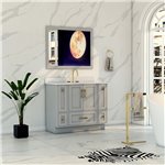 Virta Flow 40 Inch Floor Mount Single Sink Custom Vanity