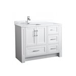 Virta Flow 44 Inch Floor Mount Single Sink Custom Vanity